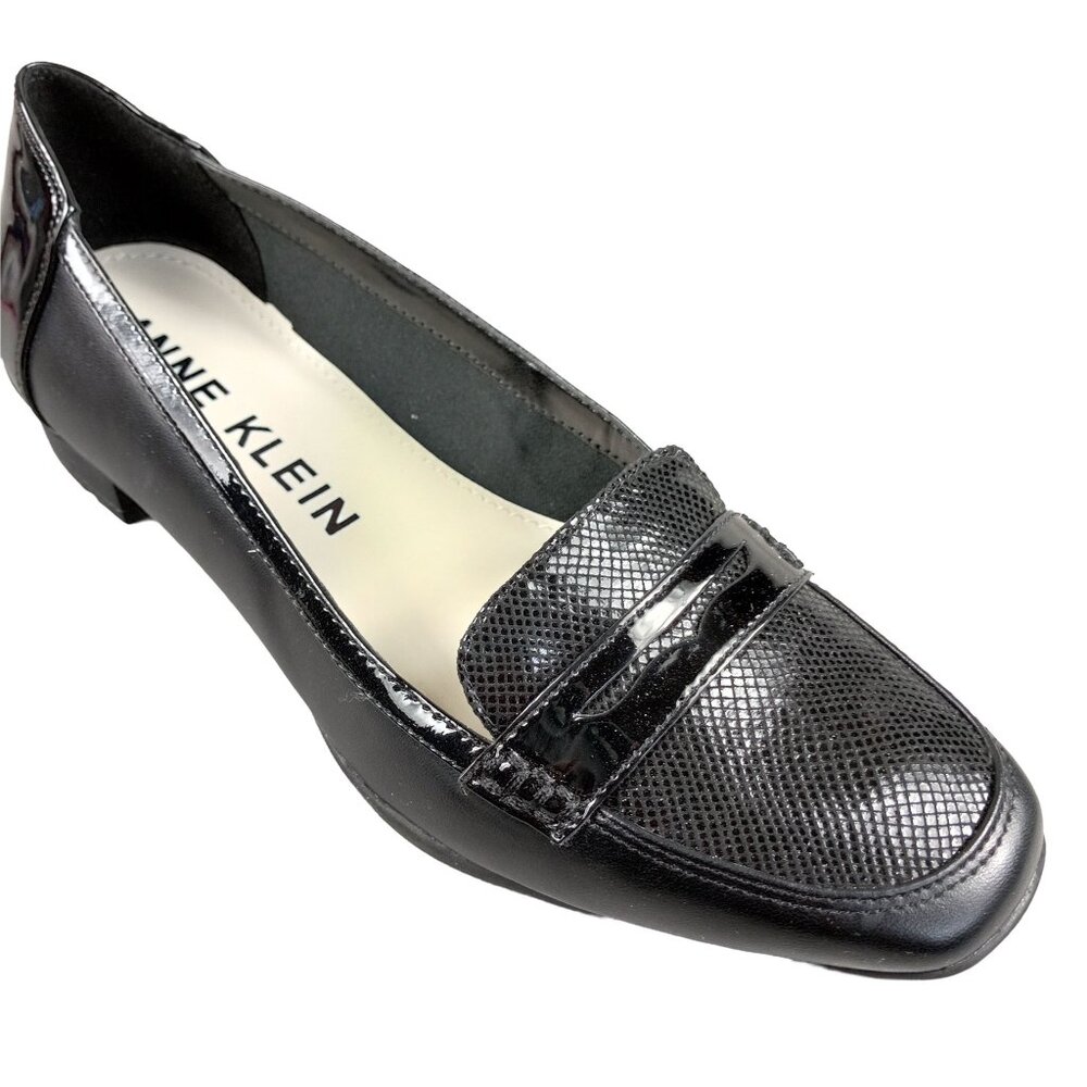 Anne Klein Women's AK7ROMY Black Mule Slip-On Loafers Size 8.5M